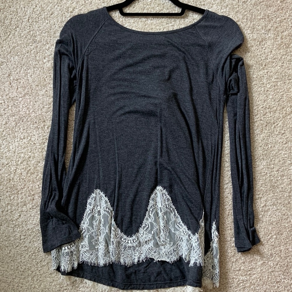 Dark grey long sleeve altar’d state shirt